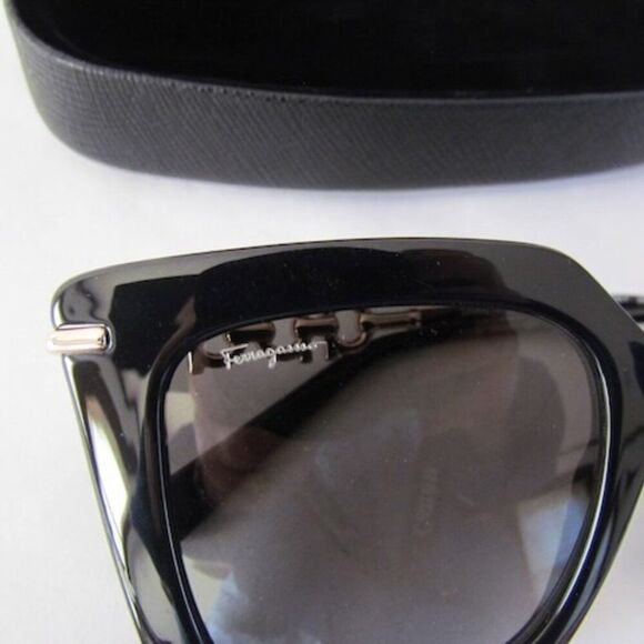 NEW Salvatore Ferragamo Sunglasses Black Smoke Gradient SF1041S 001 New in Box main image 16